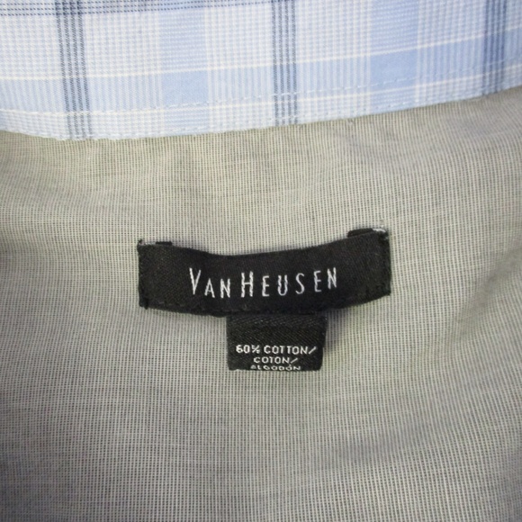 Van Heusen Mens Casual Button Front Shirt Size XLT - Picture 3 of 5